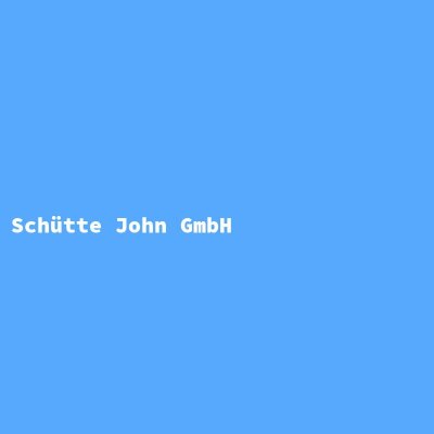 Hersteller: Schütte John GmbH