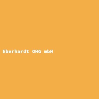 Hersteller: Eberhardt OHG mbH
