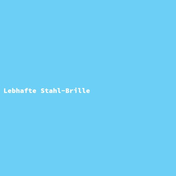 Lebhafte Stahl-Brille
