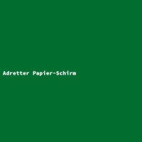 Adretter Papier-Schirm