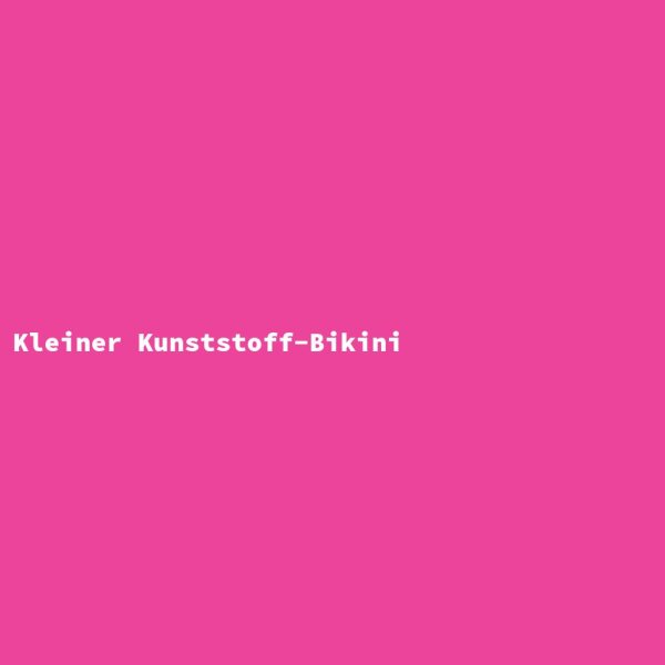 Kleiner Kunststoff-Bikini