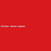 Kleiner Beton-Laptop