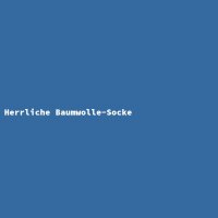 Herrliche Baumwolle-Socke