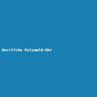 Herrliche Polyamid-Uhr