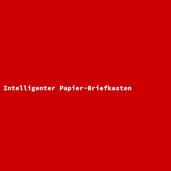 Intelligenter Papier-Briefkasten