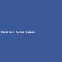Klebriger Marmor-Lappen