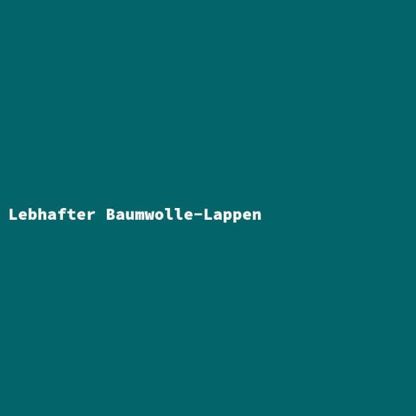 Lebhafter Baumwolle-Lappen